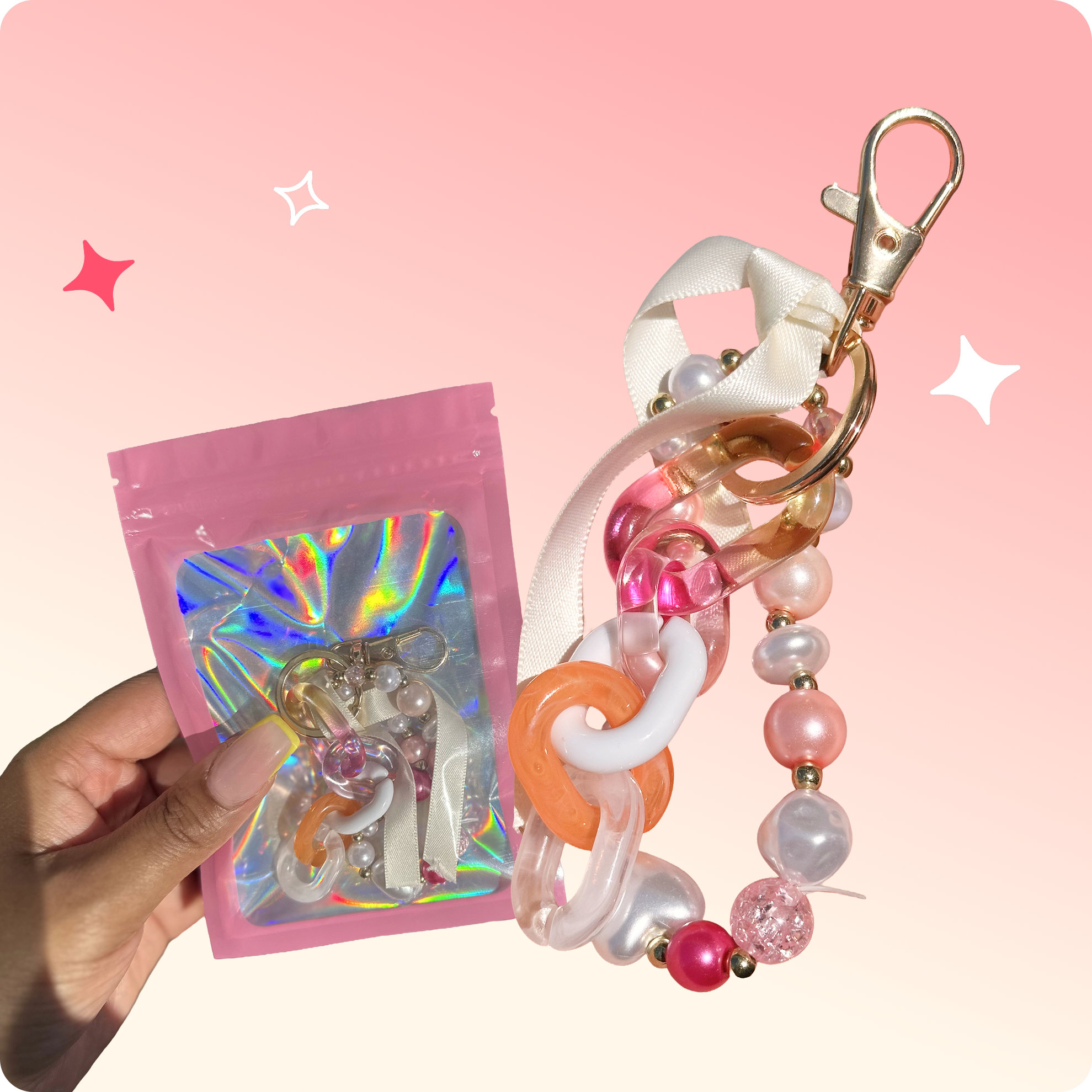 Bracelet pour sac kawaii aux couleurs de MyCuttieBox