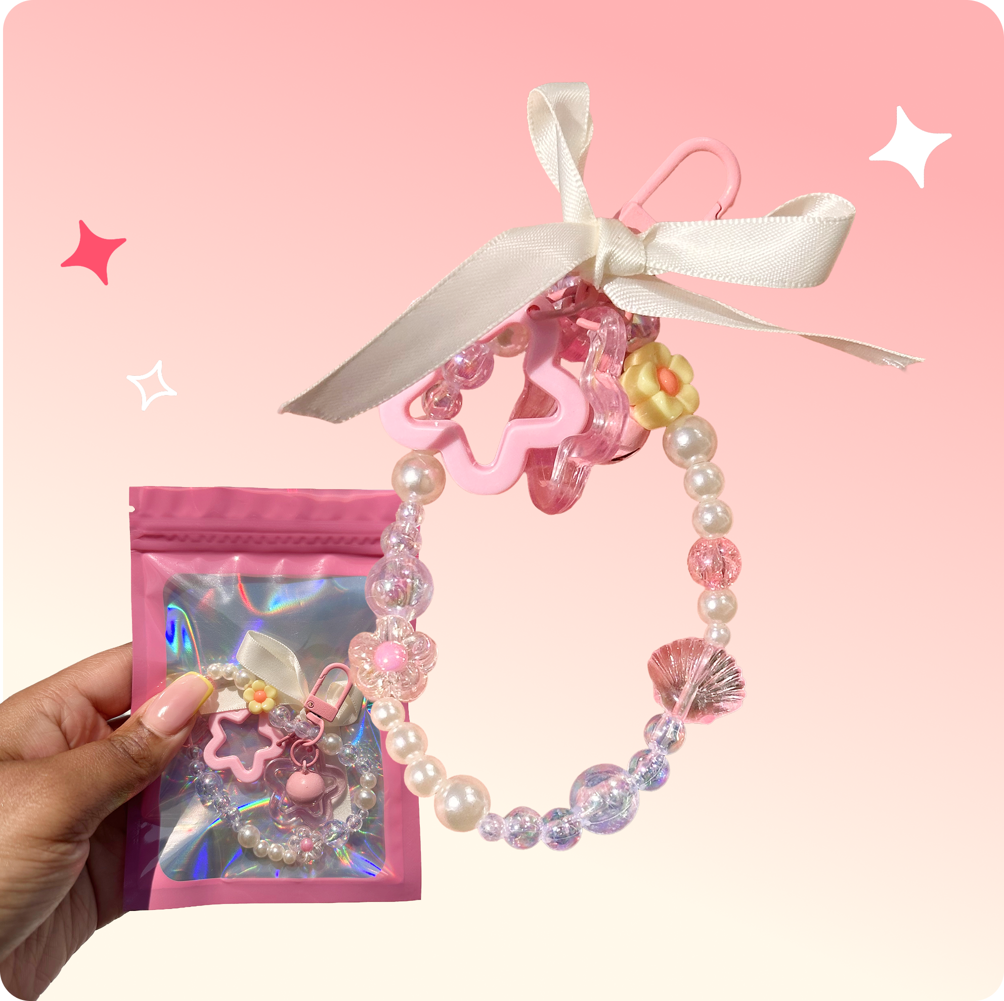 Bracelet kawaii à assembler, goodie de la box kids