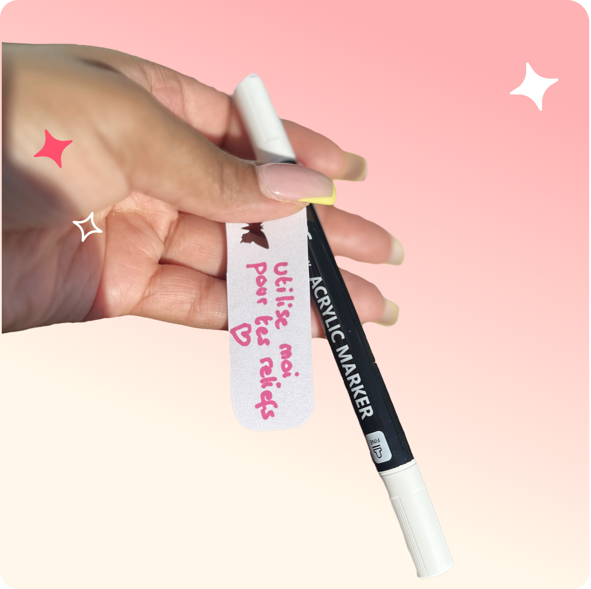 Marqueur blanc Gelly Roll Sakura pour effets sur coloriage