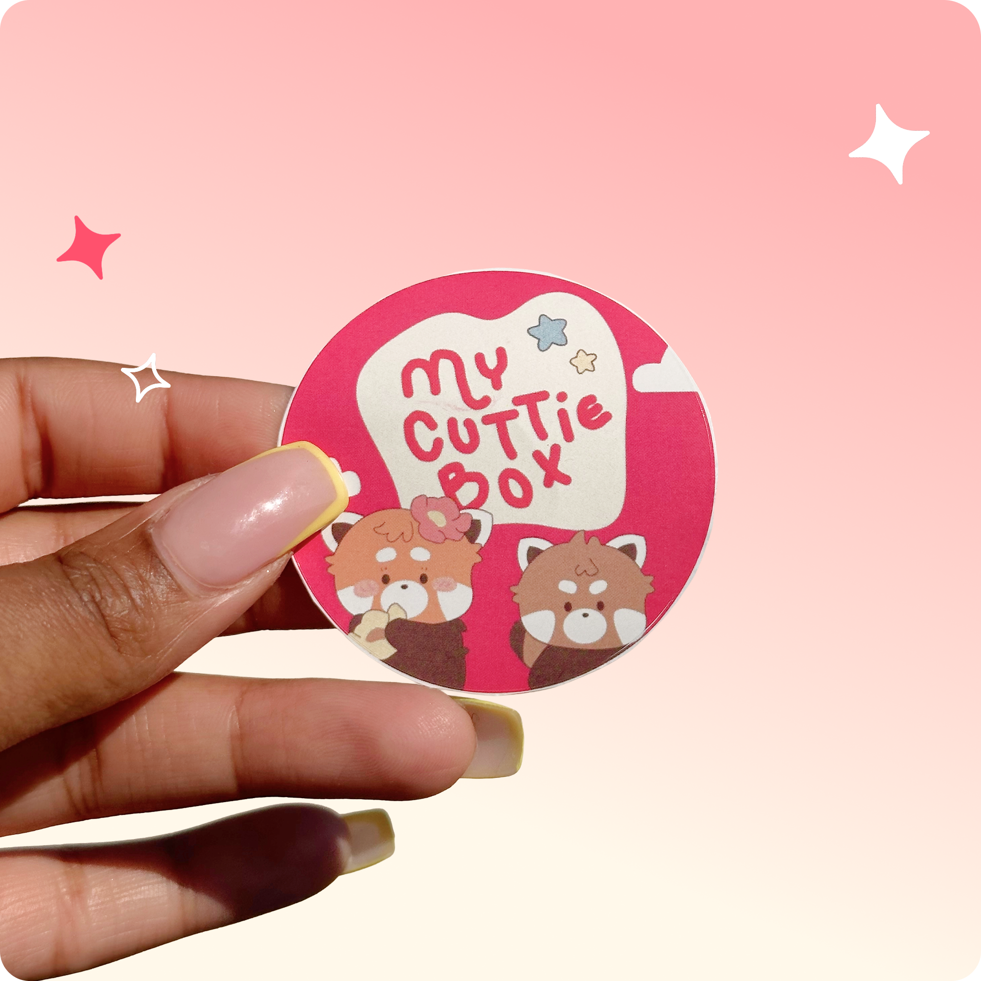 Sticker MyCuttieBox avec Nana et Jee